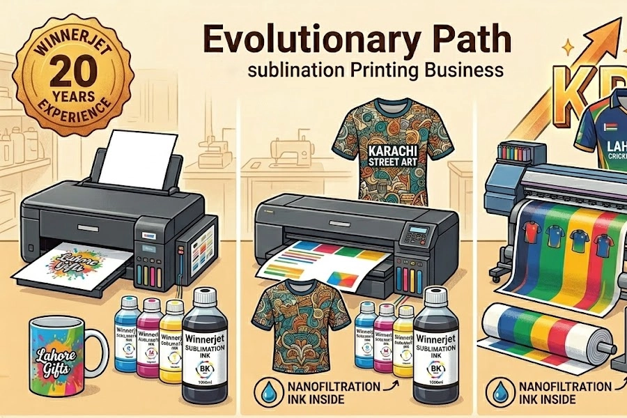 best-sublimation-printer-pakistan-A4-L8050-A3-L18050-industrial-evolution-winnerjet-nano-ink