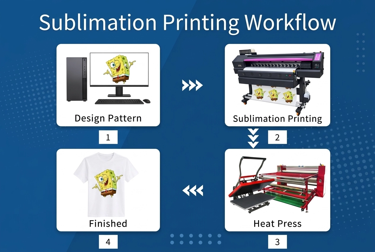 sublimation printing steps