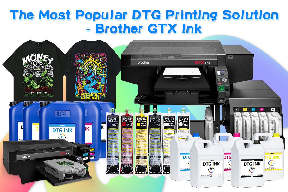 The Most Popular DTG Printing Solution - Braother GTX Ink