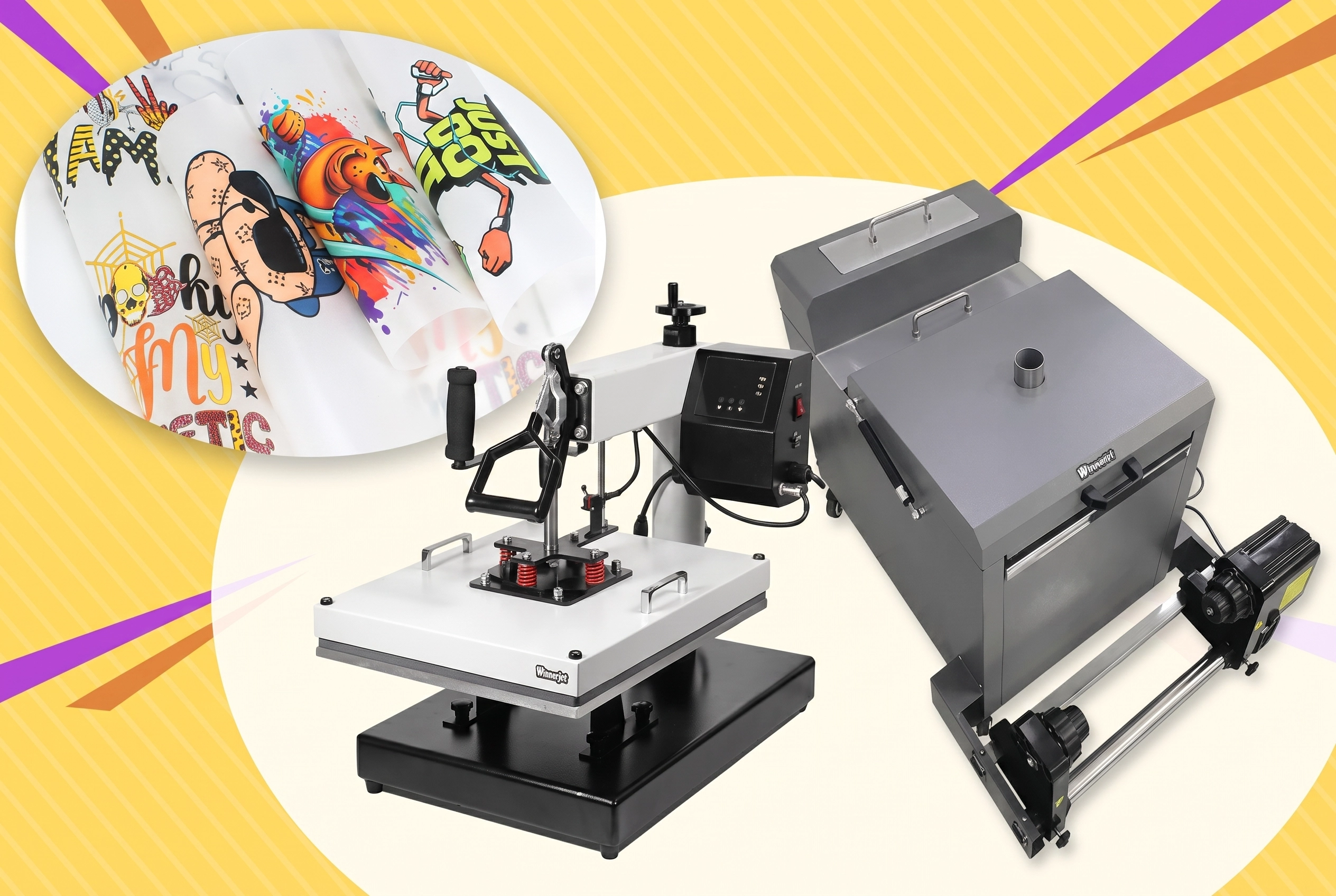 DTF Curing Oven and Heat Press Equipment for Secure Film Adhesion