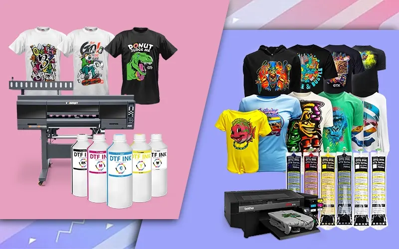 DTF Printing VS DTG Printing