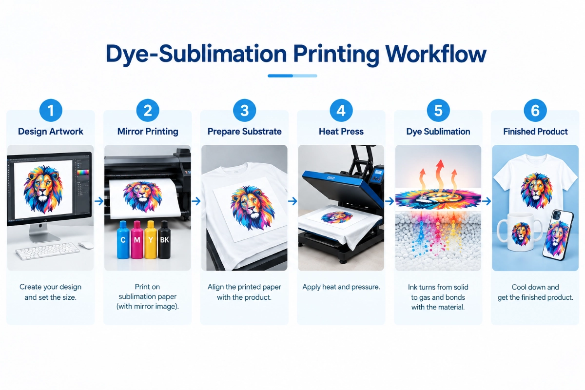 Dye-sublimation printing process