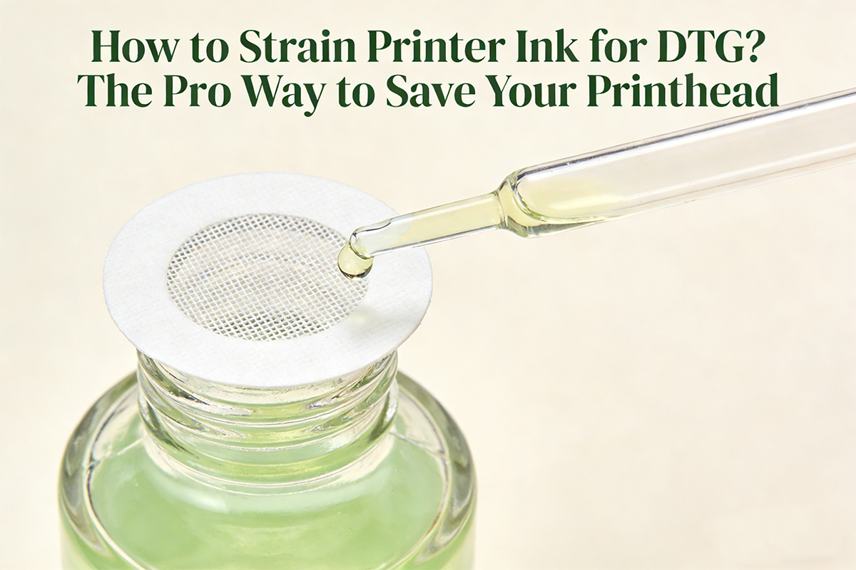 how to strain printer ink dtg professional guide
