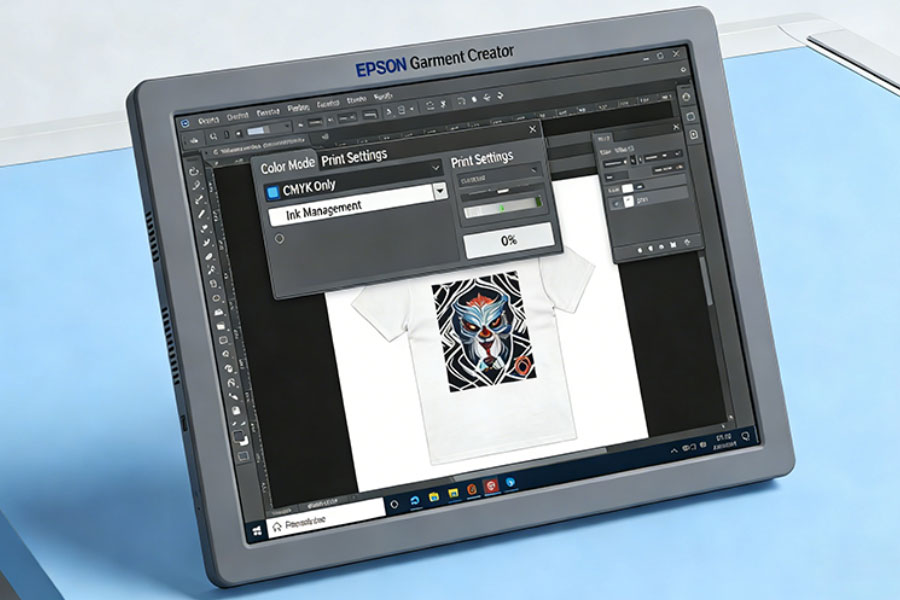 Epson F2100 CMYK-Only Printing Setup Guide