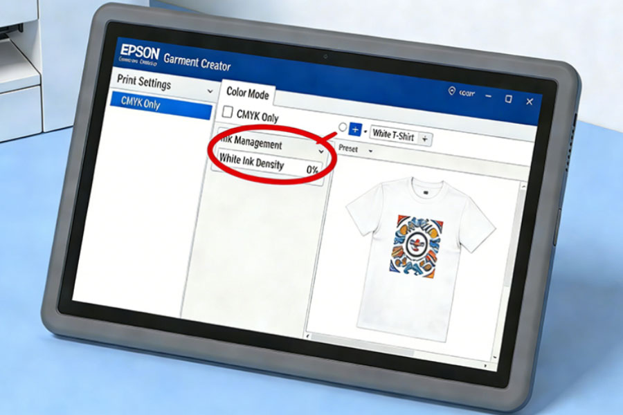Epson F2100 CMYK-Only Printing Setup Guide