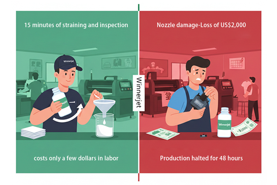 how to strain printer ink dtg professional guide