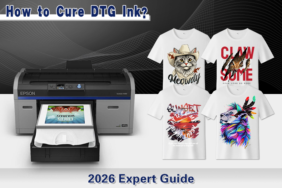 how to cure dtg ink