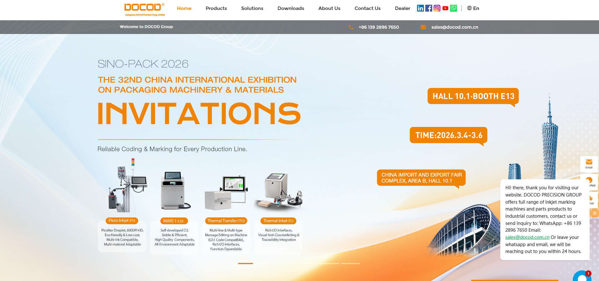 China white ink continuous inkjet printer manufacturers