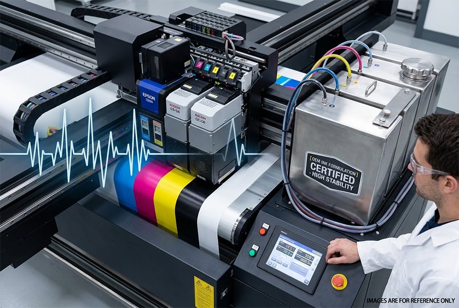 Private label inkjet ink packaging for global distributors