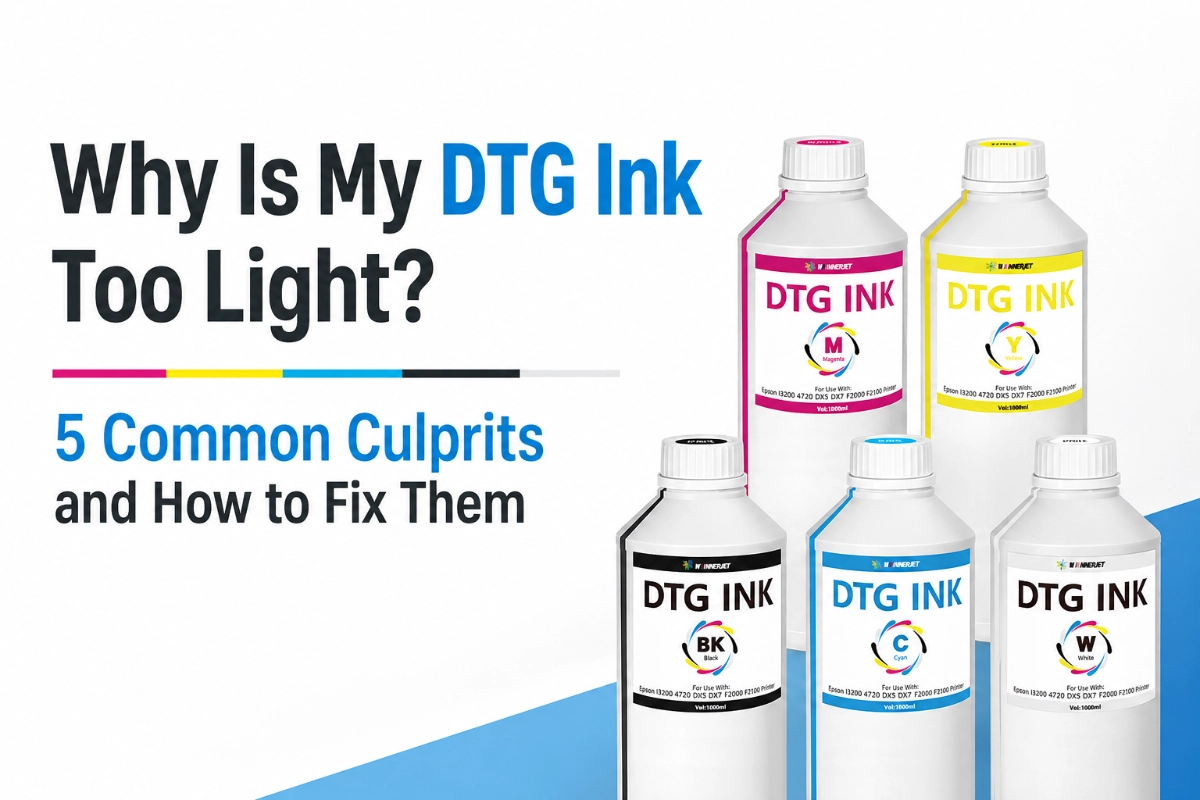 Why Is My DTG Ink Too Light? 5 Common Culprits and How to Fix Them