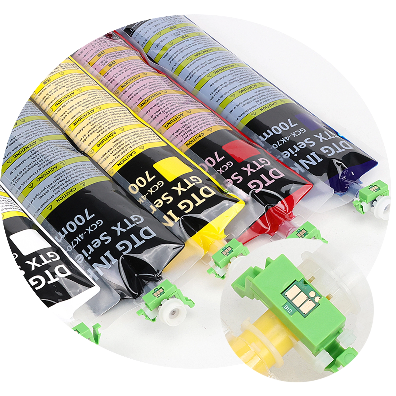 DTG ink bag chip