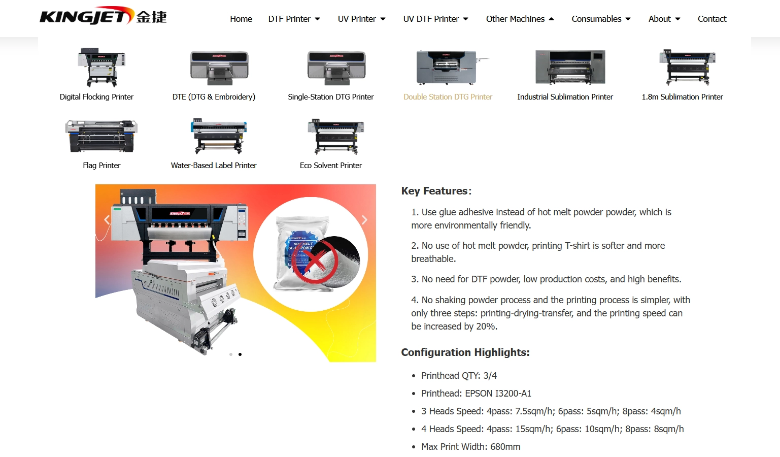 KingJet DTF No-Powder Printer