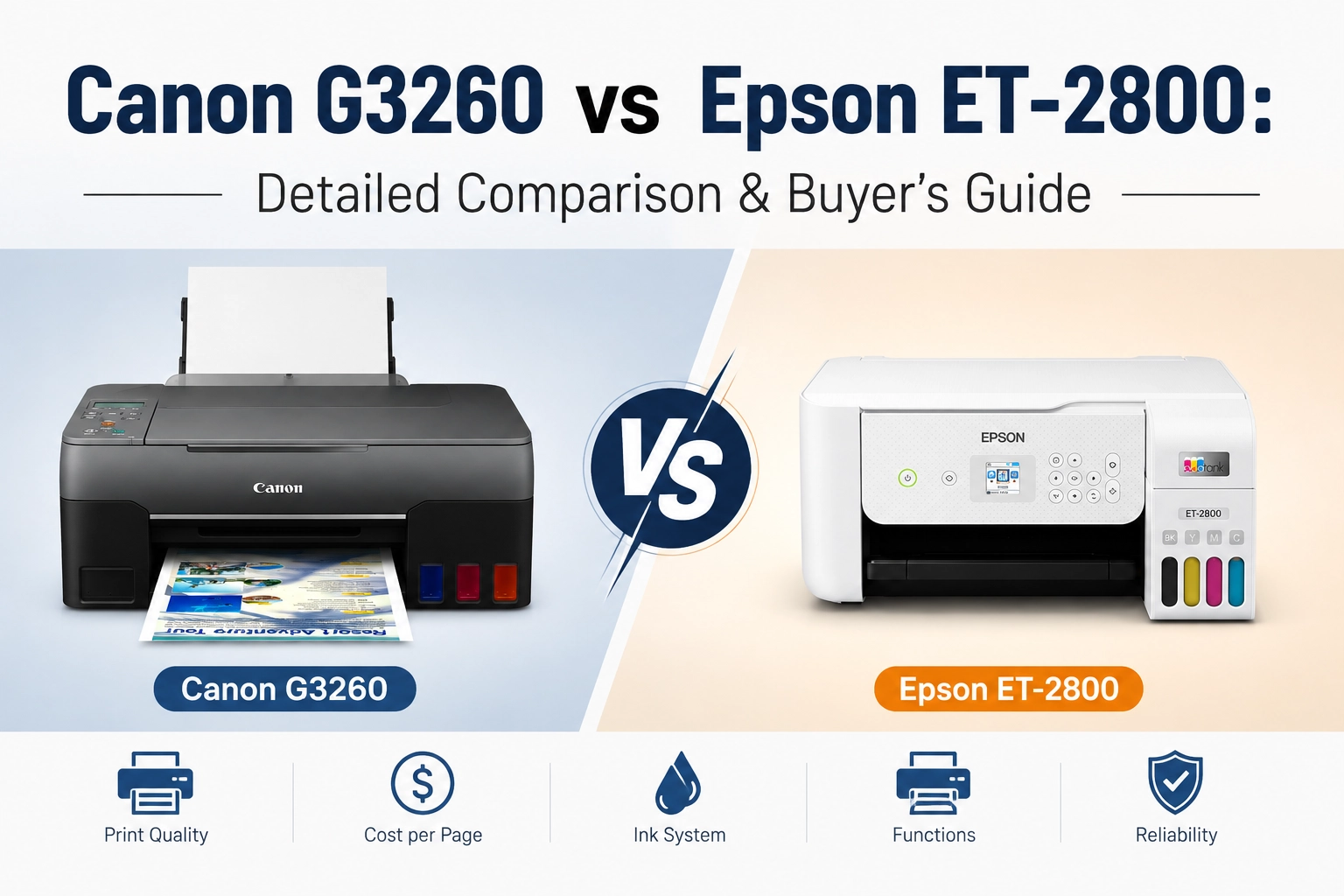 Canon G3260 vs Epson ET-2800