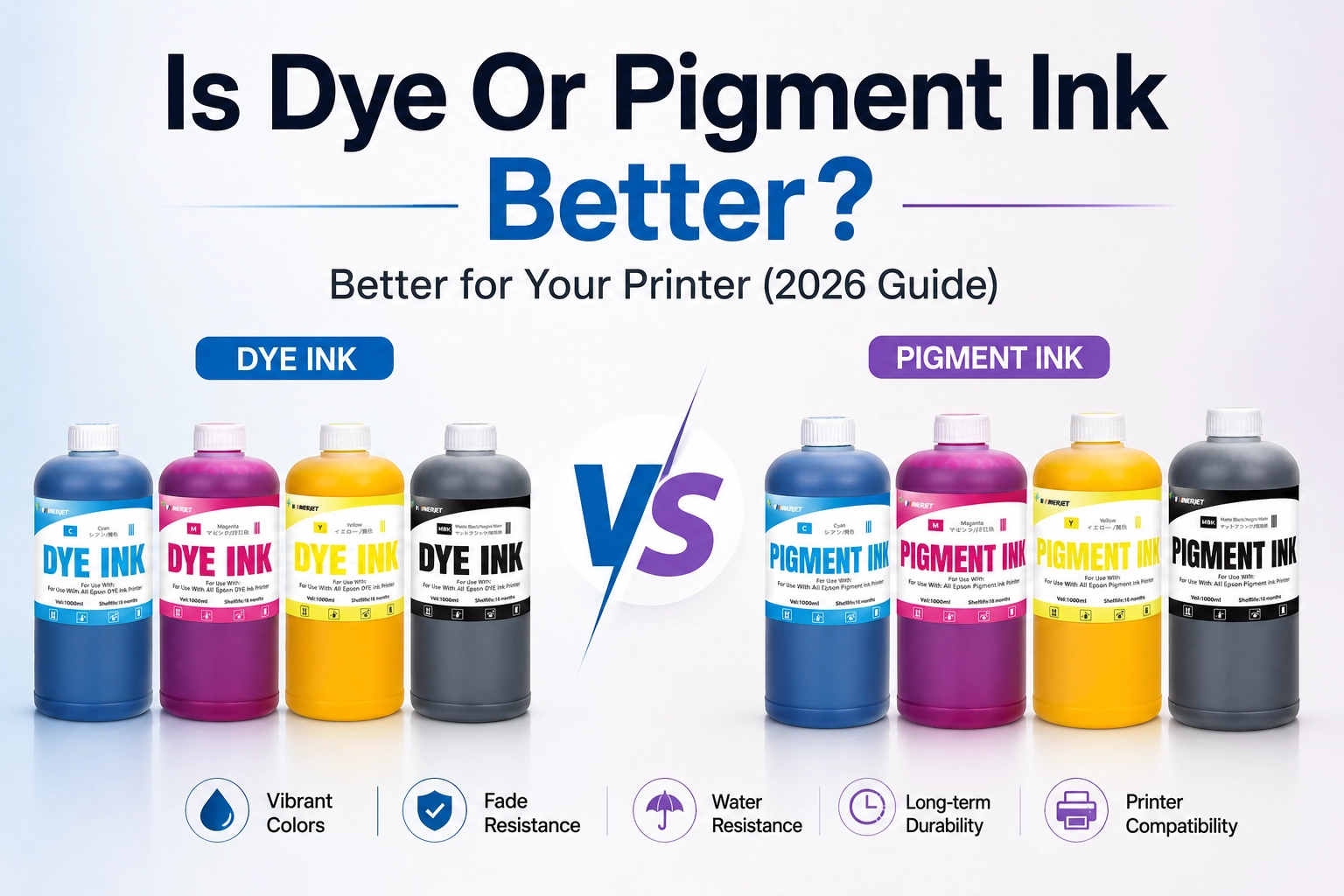 is dye or pigment ink better