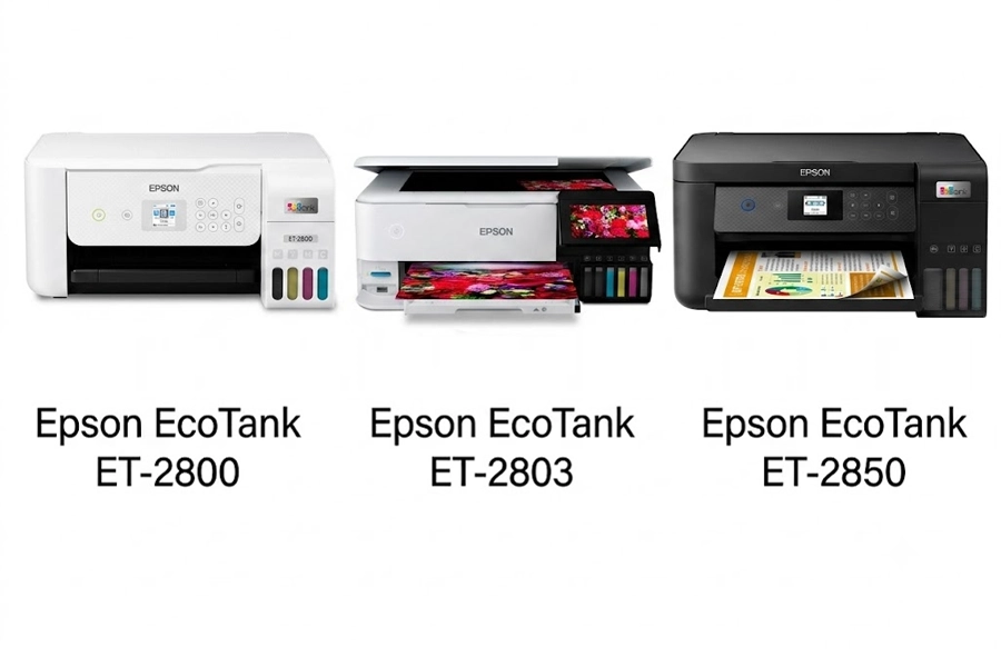 Epson EcoTank ET-2800 vs ET-2803 vs ET-2850