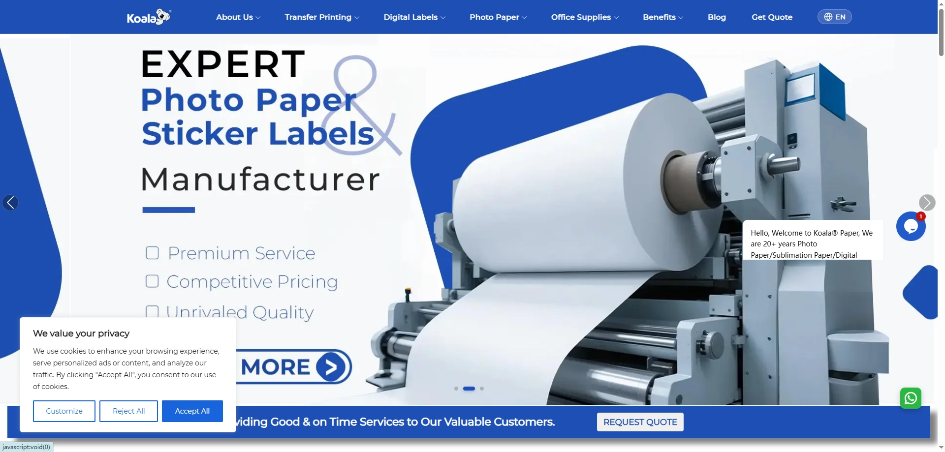 KoalaPaper dtf powder and film manufacturer