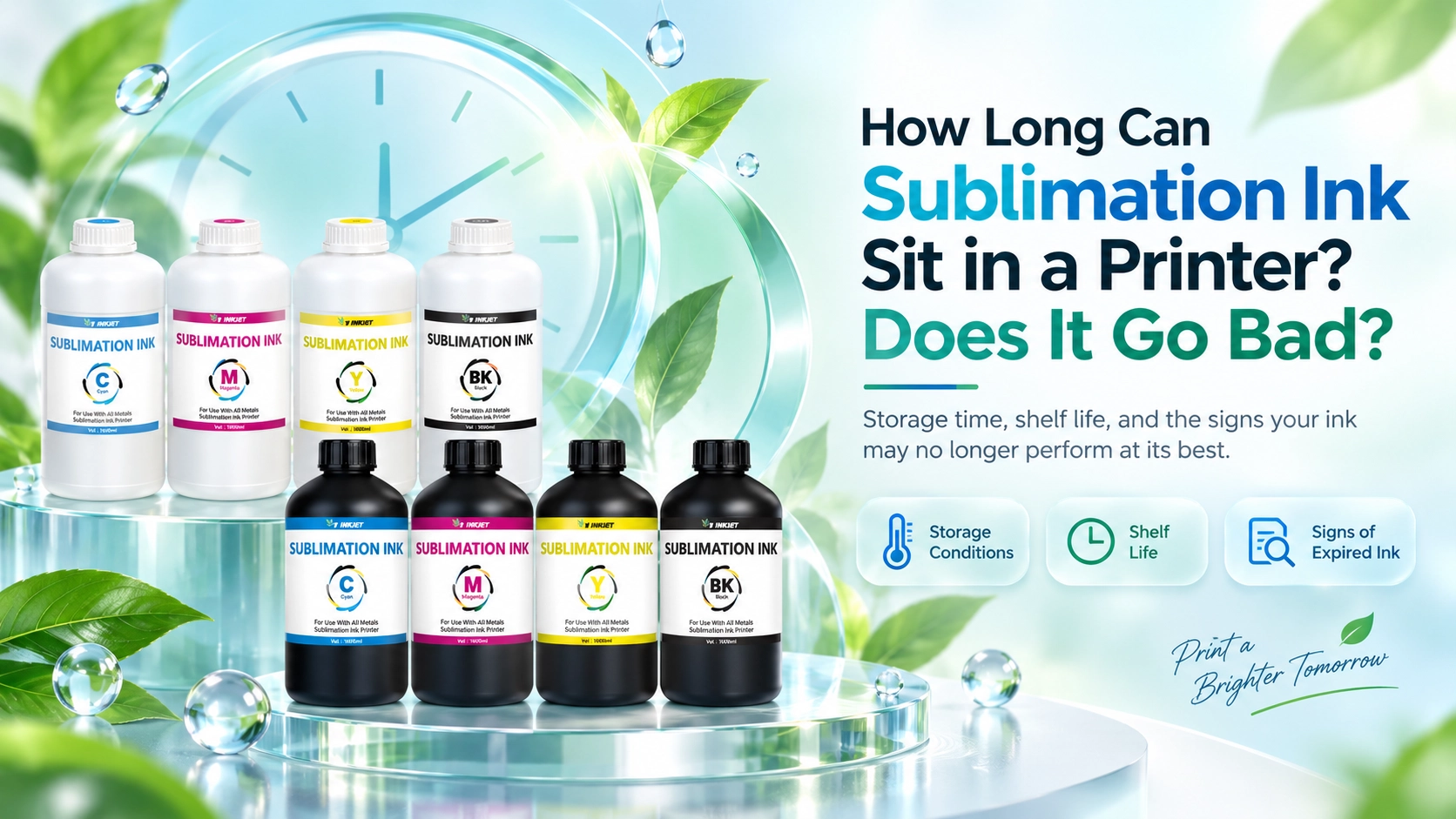 Sublimation Ink Sit in a Printer