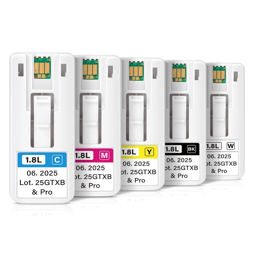 Compatible Brother GTXpro B 1.8L bulk cartridge chip set